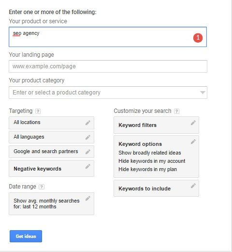 Google Keyword Planner - SEO Keyword Research