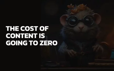 The Cost of Content is Going to Zero